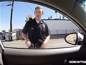 CAUGHT! black gal gets busted throating off a cop