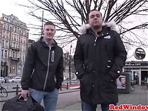 huge Amsterdam prostitute cockriding tourist
